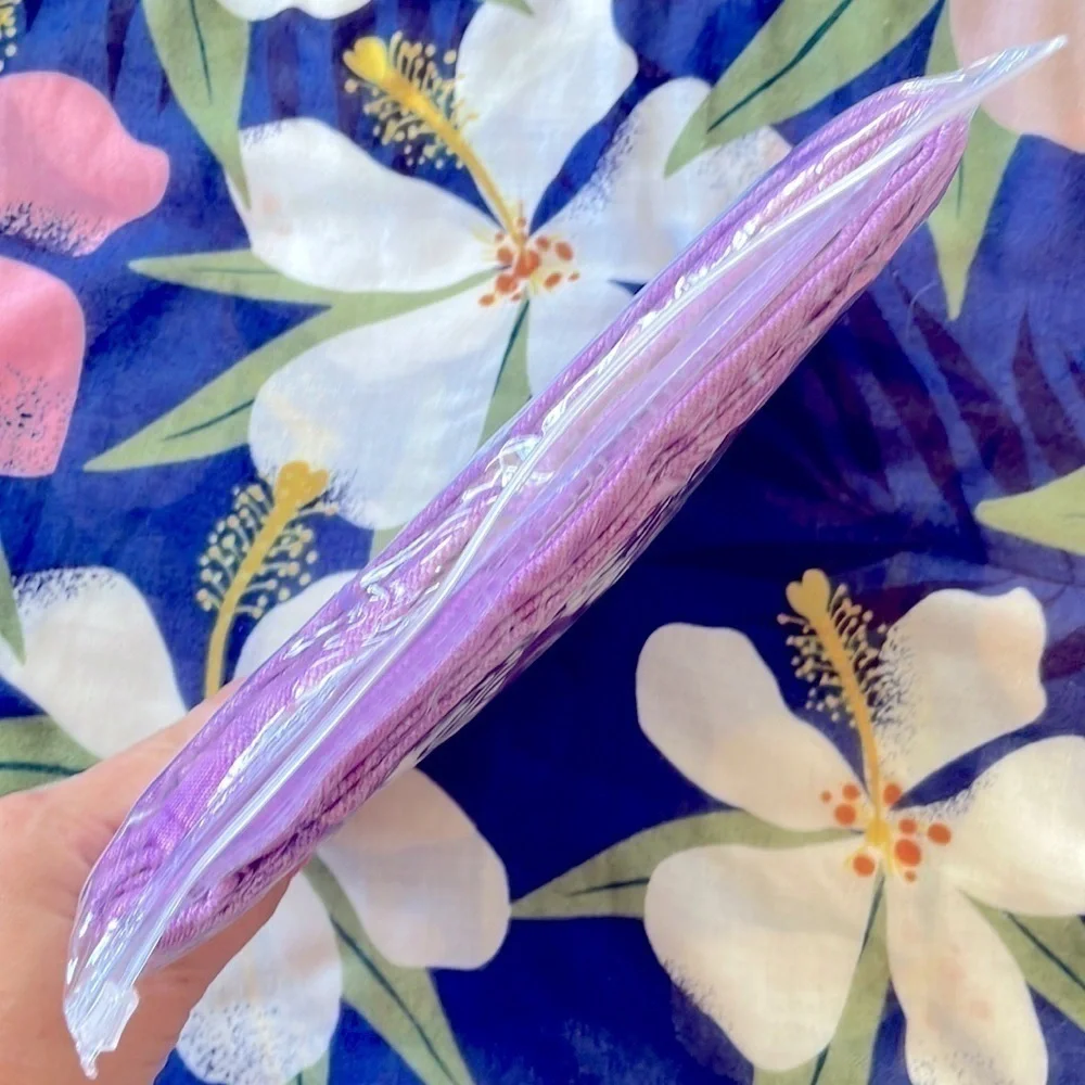 Brand New Peshtemal Turkish Beach Towel Prewashed 100% Cotton, 39”x71” Purple
